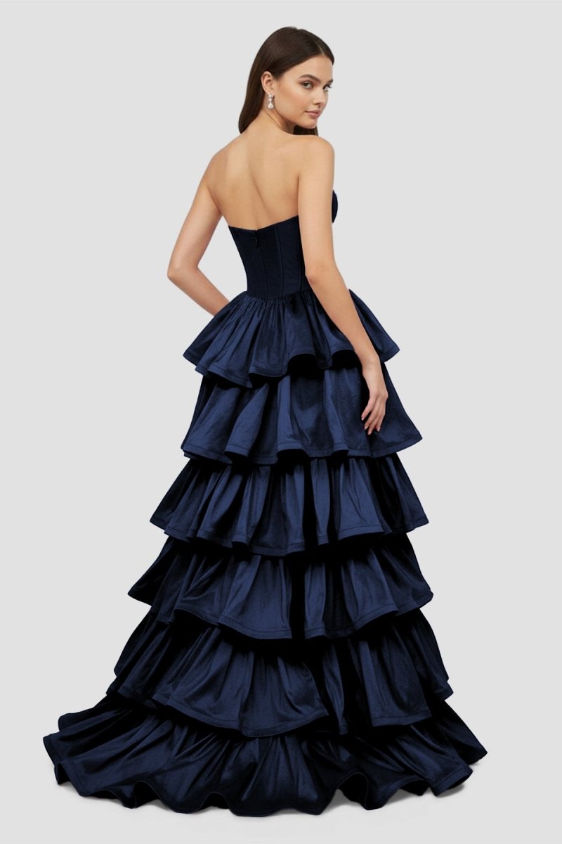Sweetheart Fuchsia Ruffles A-line Prom Dresses